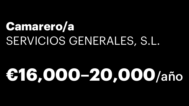 Camarero/a