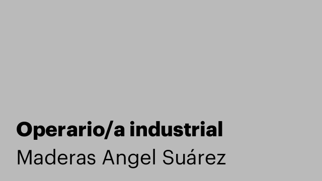 Operario/a industrial