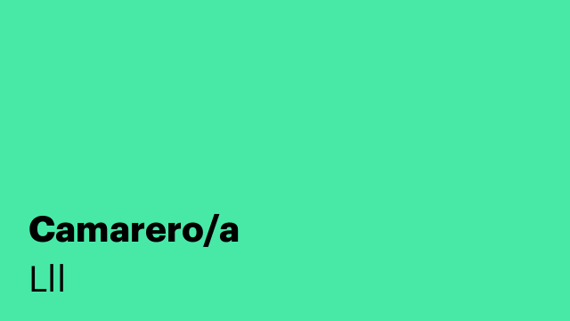 Camarero/a