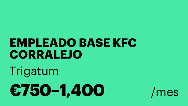 EMPLEADO BASE KFC CORRALEJO