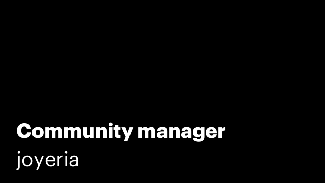 Community manager