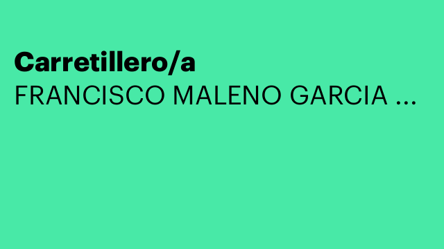 Carretillero/a