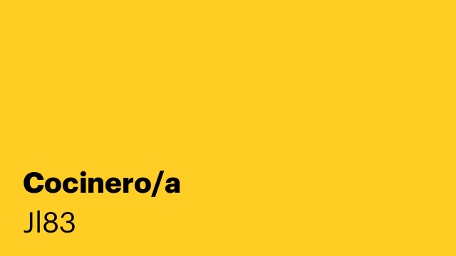 Cocinero/a