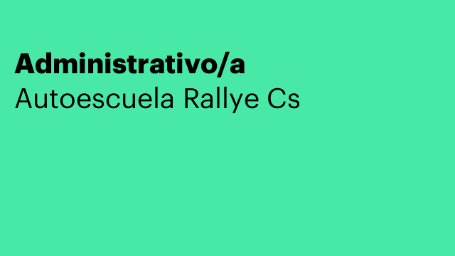 Administrativo/a