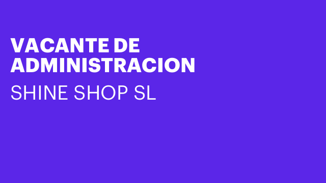 VACANTE DE ADMINISTRACION