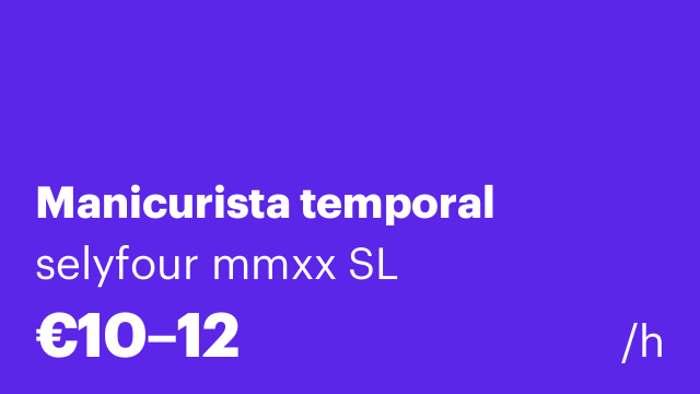 Manicurista temporal