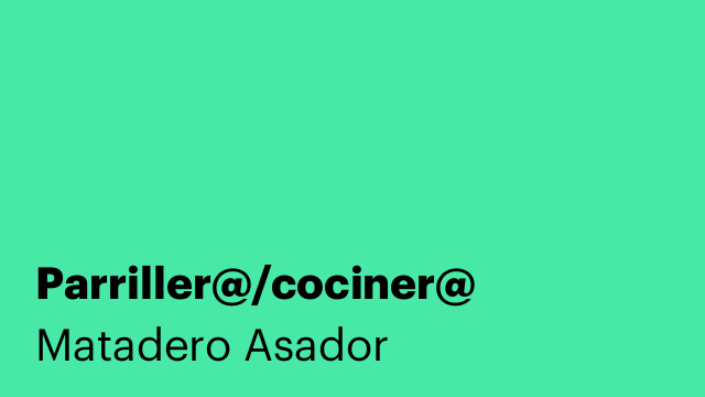 Parriller@/cociner@