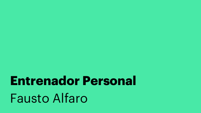 Entrenador Personal