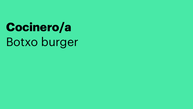 Cocinero/a