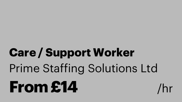 Care / Support Worker