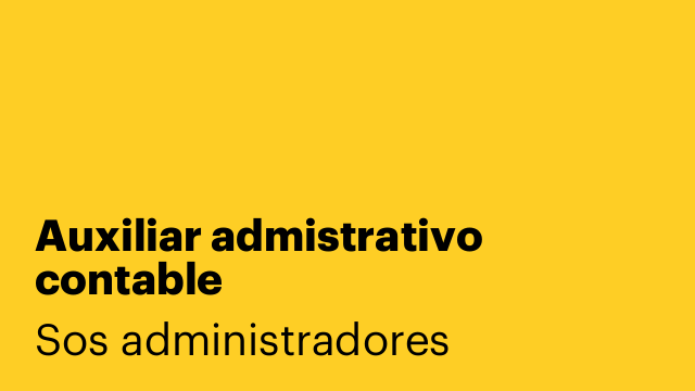 Auxiliar admistrativo contable
