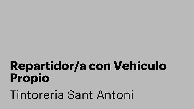 Repartidor/a con Vehículo Propio