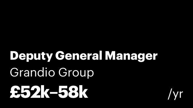 Deputy General Manager