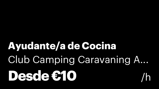 Ayudante/a de Cocina