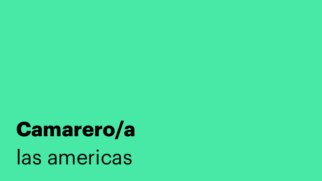 Camarero/a
