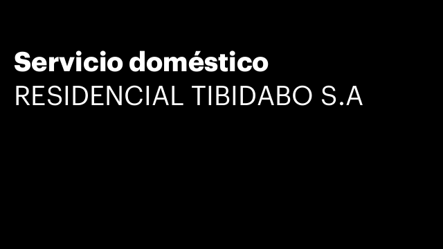 Servicio doméstico