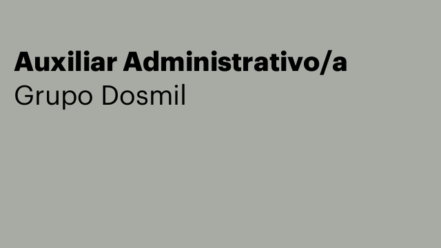 Auxiliar Administrativo/a