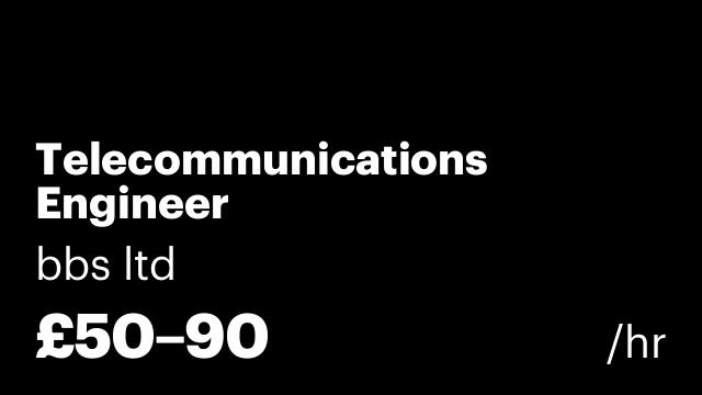 Telecommunications Engineer