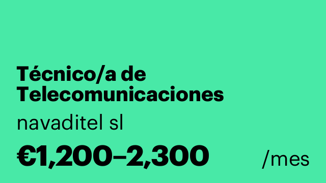Técnico/a de Telecomunicaciones