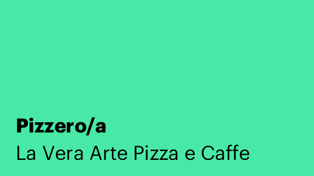 Pizzero/a