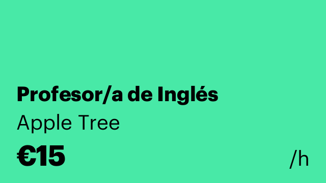 Profesor/a de Inglés