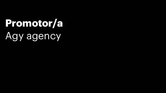 Promotor/a