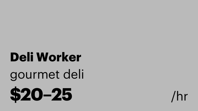 Deli Worker