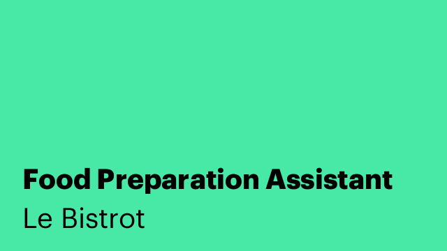 Food Preparation Assistant