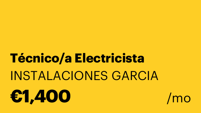 Técnico/a Electricista