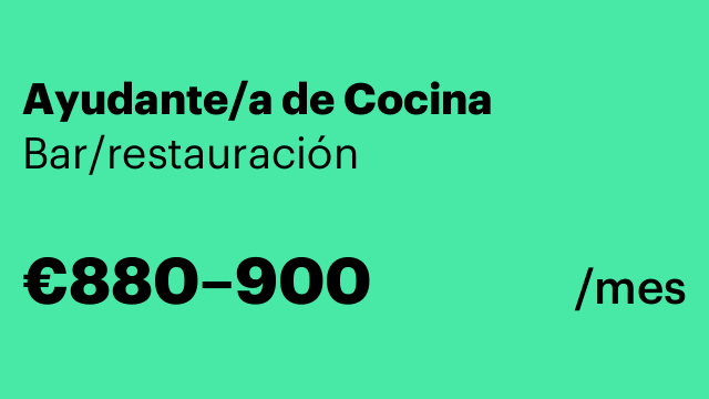 Ayudante/a de Cocina