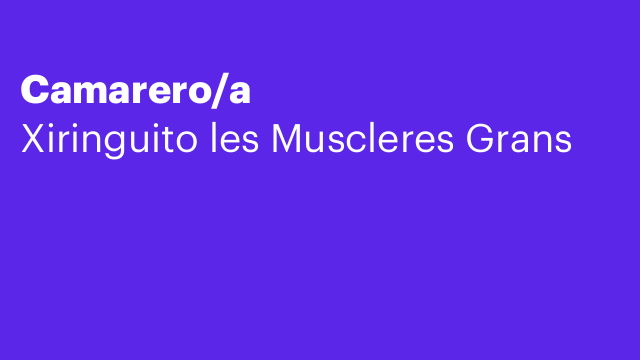 Camarero/a