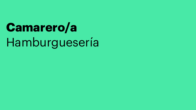Camarero/a