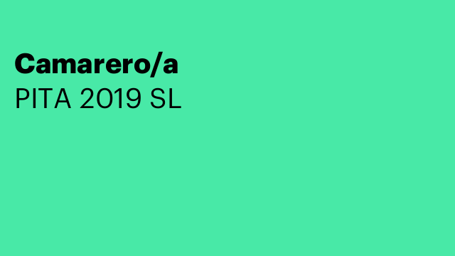 Camarero/a