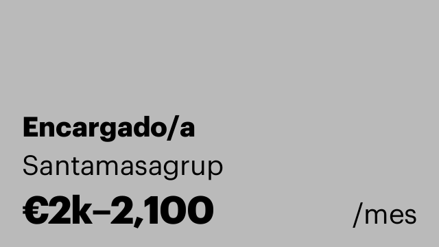 Encargado/a