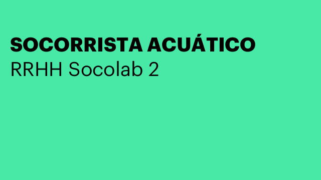 SOCORRISTA ACUÁTICO