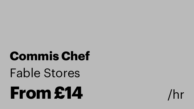 Commis Chef