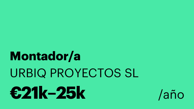 Montador/a
