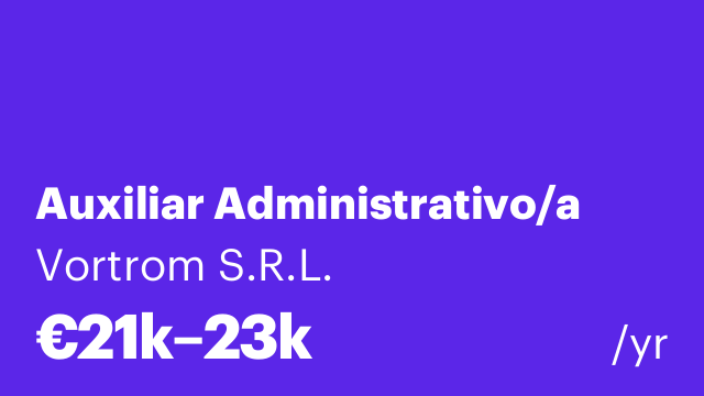Auxiliar Administrativo/a