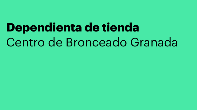 Dependienta de tienda