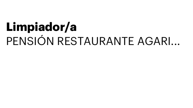 Limpiador/a