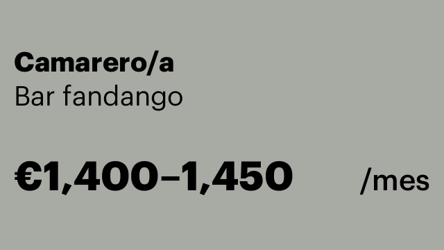 Camarero/a