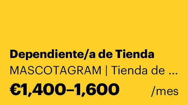 Dependiente/a de Tienda