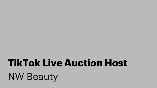 TikTok Live Auction Host