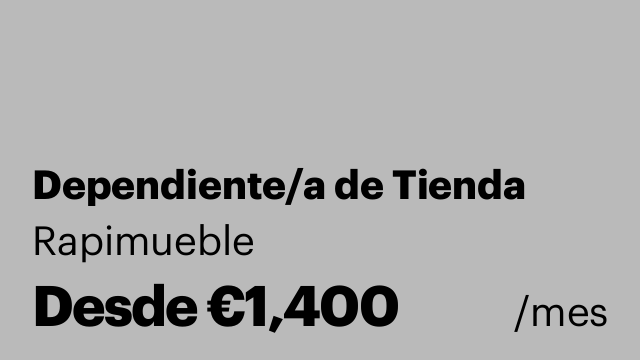 Dependiente/a de Tienda