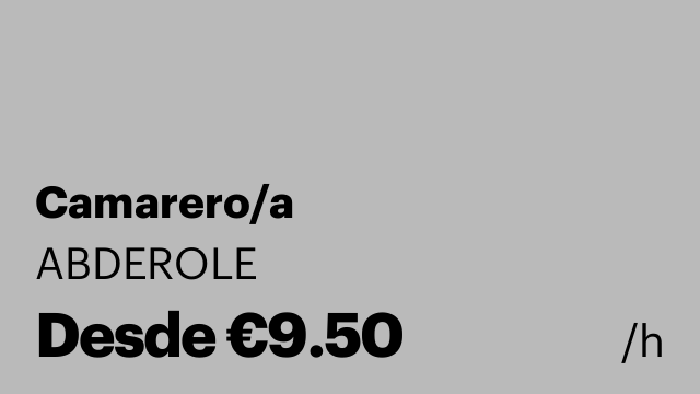 Camarero/a