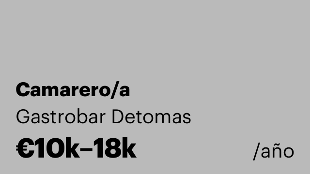 Camarero/a