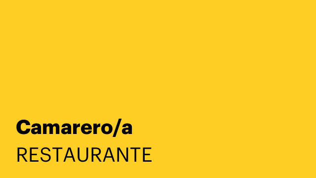 Camarero/a