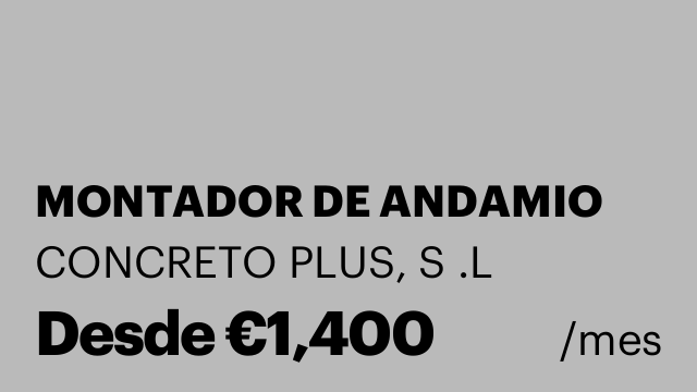 MONTADOR DE ANDAMIO