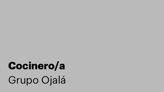 Cocinero/a