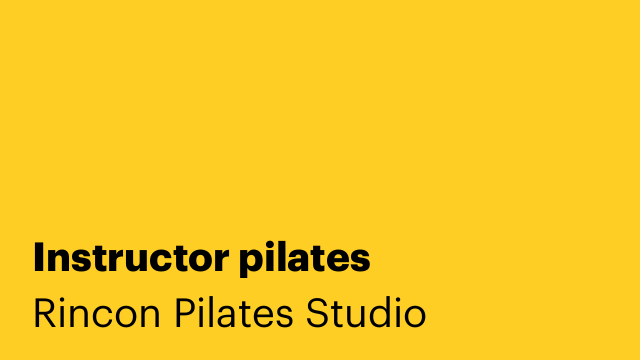 Instructor pilates